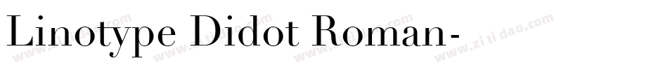 Linotype Didot Roman字体转换